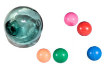 Rubber and glass balls