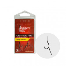 Benzar Mix BENZAR METHOD KNITTED HOOK 10 (WITHOUT BEARD) ON BRAIDED LINE 7MM W/BAIT SPIKE