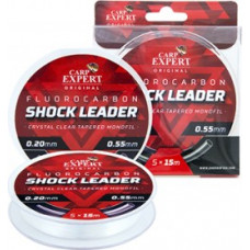 Carp Expert HOOKLINK FLUOROKARBONA SHOCK LEADER, caurspīdīgs, 5X15M, 0,30-0,55 mm