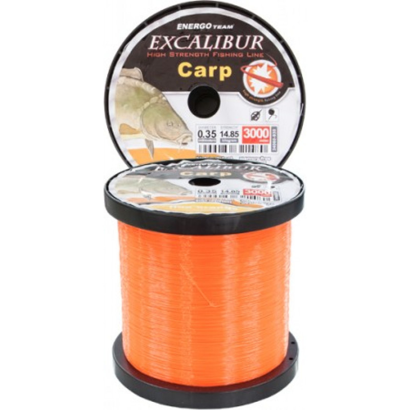 Excalibur LINE EXCALIBUR CARP FEEDER, FLUO ORANGE, 3000M 0,35MM