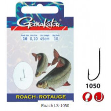 Gamakatsu Pavada ar āķi Rauda  1050N #14-0.10MM 45CM 10GAB