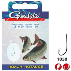 Gamakatsu Pavada ar āķi Rauda  1050N #16-0.10MM 70CM 10GAB